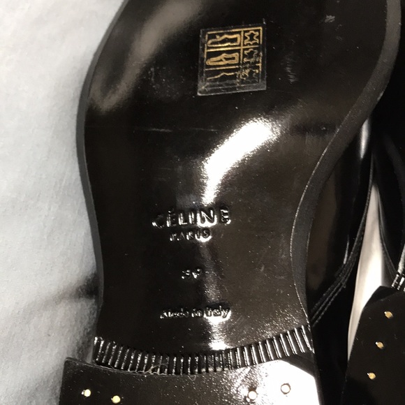 Celine patent leather derby oxfords. Made in Italy. NWOT - Picture 9 of 9